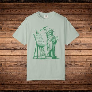 Art Is Freedom Comfort Colors Artist Shirt Art Political Tee Activist Shirt Advocacy Freedom of Speech Shirt Support Art Fund Art Education image 2