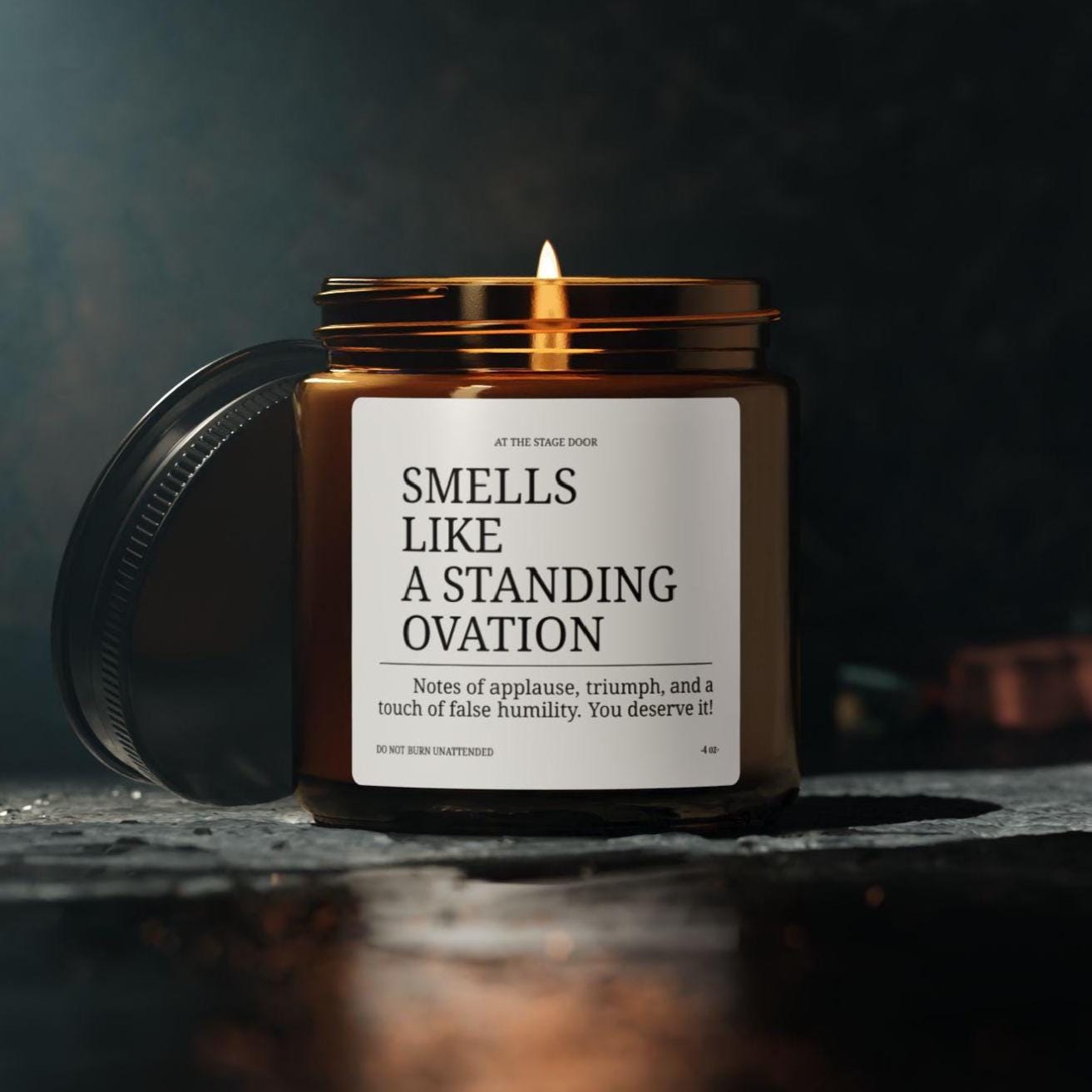 Smells Like A Standing Ovation Candle Actor Gift Broadway Gift Theatre Gift Opening Night Gift Director Gift Theatre Grad Gift College Actor
