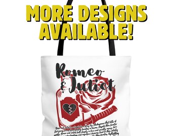 Actor Tote Bag Romeo and Juliet Tote Shakespeare Actor Gift Theatre Bag Director Gift Classic Book Tote Theatre Gift English Teacher Tote