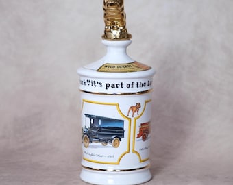 Vintage 1975 Mack Trucks Bulldog Decanter 75th Anniversary Ceramic Collectible Souvenir Decor