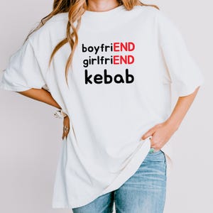 Maglietta divertente con scritta "Kebab Breakup", maglietta con scritta "Fine di una relazione tra fidanzato e fidanzata", regalo per gli amanti della cucina turca, maglietta con grafica umoristica per single amanti del kebab, regalo unisex