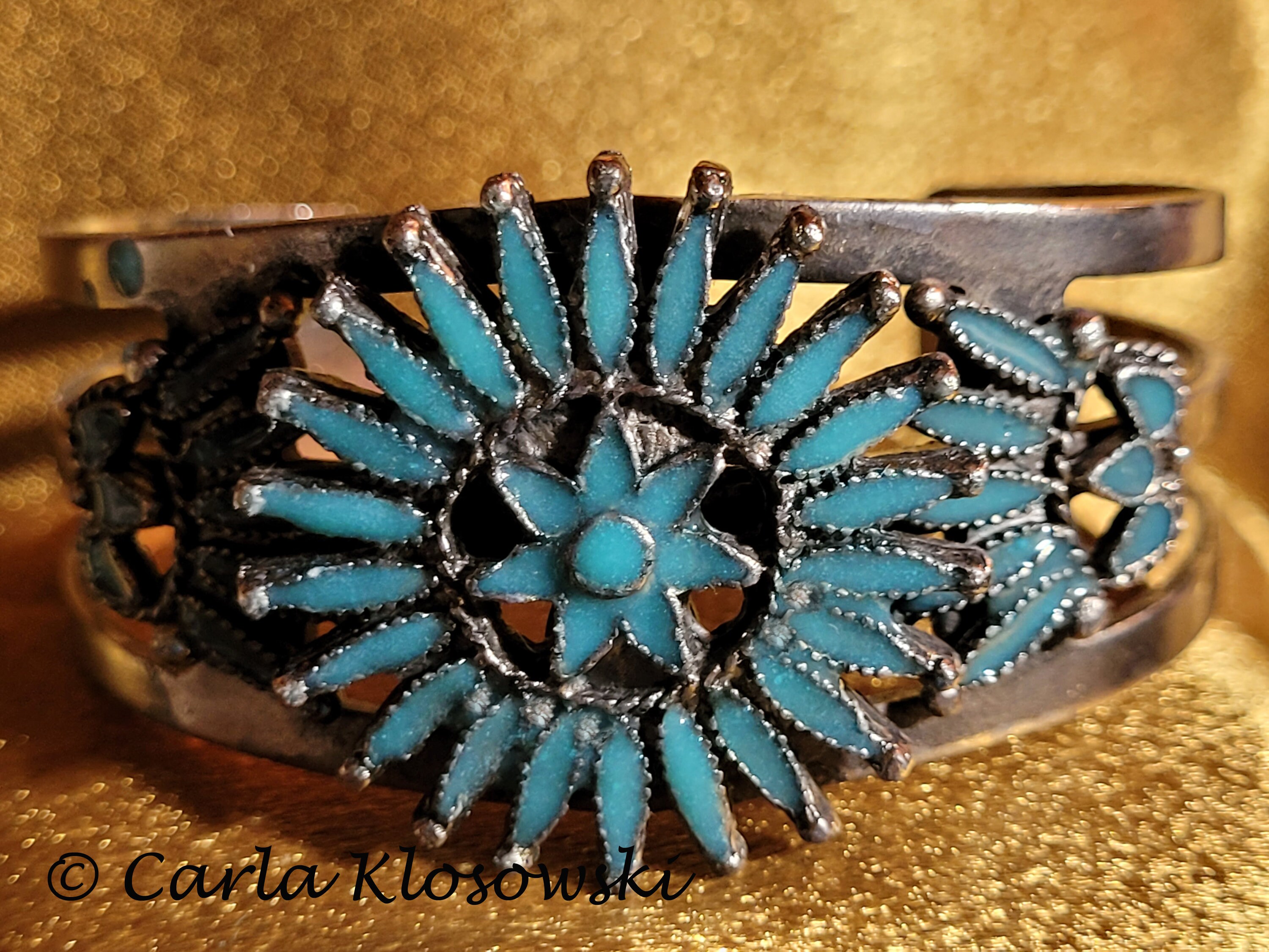 Vintage Turquoise Bracelet - Etsy