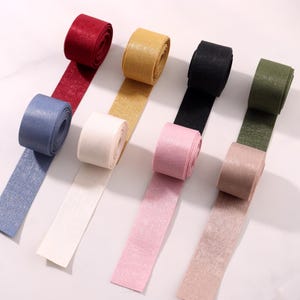 8-Colors Satin Ribbon - Soft and Lustrous Fabric, Ribbons for Crafts, Gift Wrapping, and Floral Arrangements, Wedding Decor Ribbons