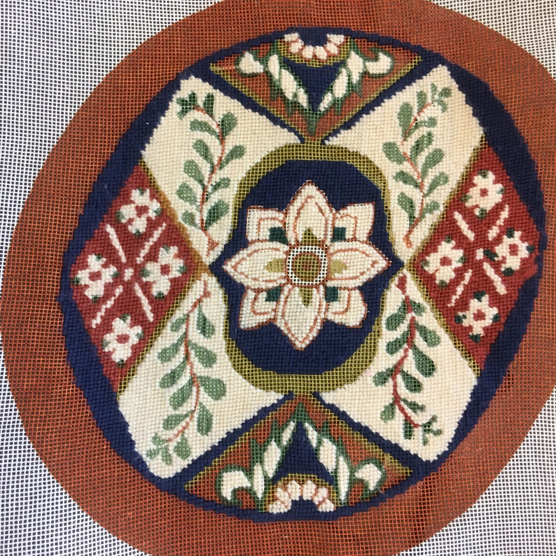 Needlepoint Canvas by Brunswick Asian Oriental Circle Will Etsy