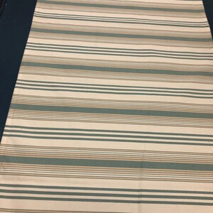 Farmhouse Stripe Table Runner, Beige & White (20x58 inches)