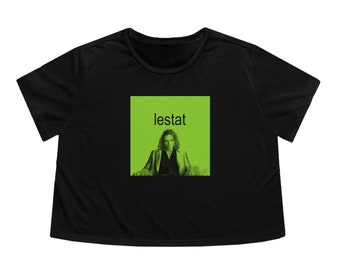 Lestat de Brat Lioncourt Women&#39;s Flowy Cropped Tee Interview with the Vampire