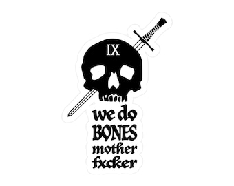 Gideon the Ninth We Do Bones, calcomanía de vinilo troquelada Motherfxer