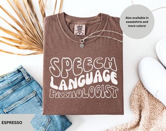 Logopädie Shirt SLP Shirt, Comfort Colors®, Logopäde Shirt, Logopäde, Pathologen Shirt, Geschenk