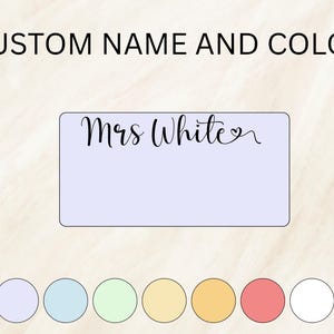 Custom teacher mouse pad, Back to School, Classroom Desk Mat, Gift for Teacher, Personalized teacher name, Boho Pastel Mouse Pad, Educator