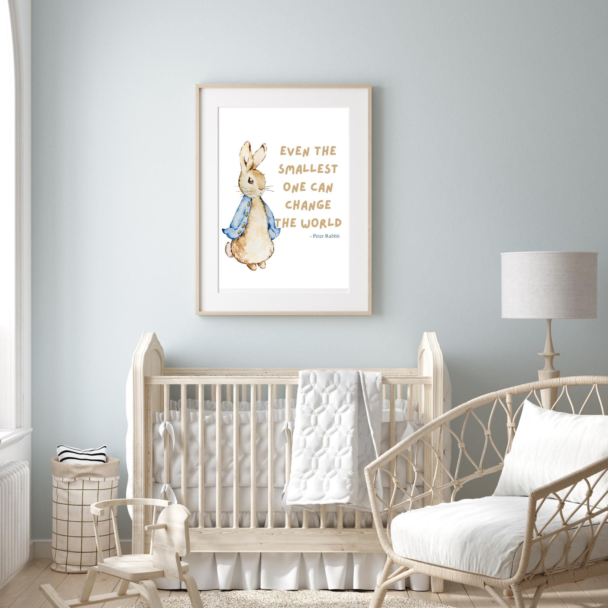 Peter Rabbit Quote Printable Wall Art, Peter Rabbit Wall Art, Nursery ...