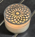 Mosaic Crown Candle Topper | Metal Jar Candle Lid | Decorative Candle Accessory for Even Burn | Unique Gift for Candle Lovers