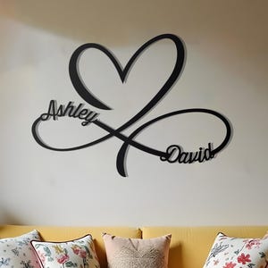 Custom Infinity Sign | Personalized Wedding Gift for Couple | Bridal Shower Gift | Anniversay Gift | Metal Wedding Sign | Engagement Sign