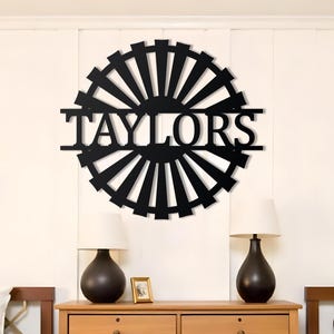 Custom Windmill Hanging Sign | Personalized Farm Signs | Metal Family Name Sign | Windmill Outdoor Customized Sign | Custom Windmill