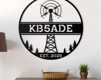 Custom Radio Metal Sign | Personalized Radio Wall Art | Radio Lover Gift | Outdoor Decor