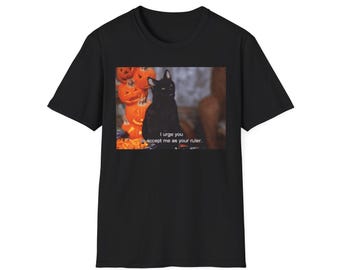 Salem Halloween Cat T-Shirt, Funny Cat Tee, Sabrina Cat, Gift for Cat Lovers, Spooky Season Apparel, Cute T-Shirt