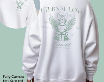 Custom Pet Loss Memorial Sweatshirt, Grieve, Personalized Pet Remembrance, Comforting Pet Memorial Clothing,