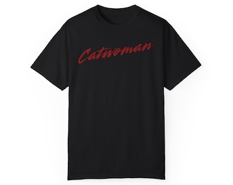 Trendy Catwoman Unisex T-Shirt, Vintage Graphic Tee for Cat Lovers, Birthday Gift, Casual Wear, Unique Apparel