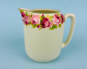 Vintage Royal Doulton Raby Rose Milk Jug Creamer - Made in England D5533 10cm