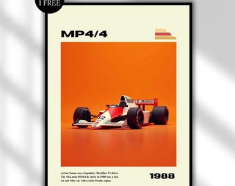 アイルトン・セナの広告、マクラーレン・ホンダ、1991年のヴィンテージ
