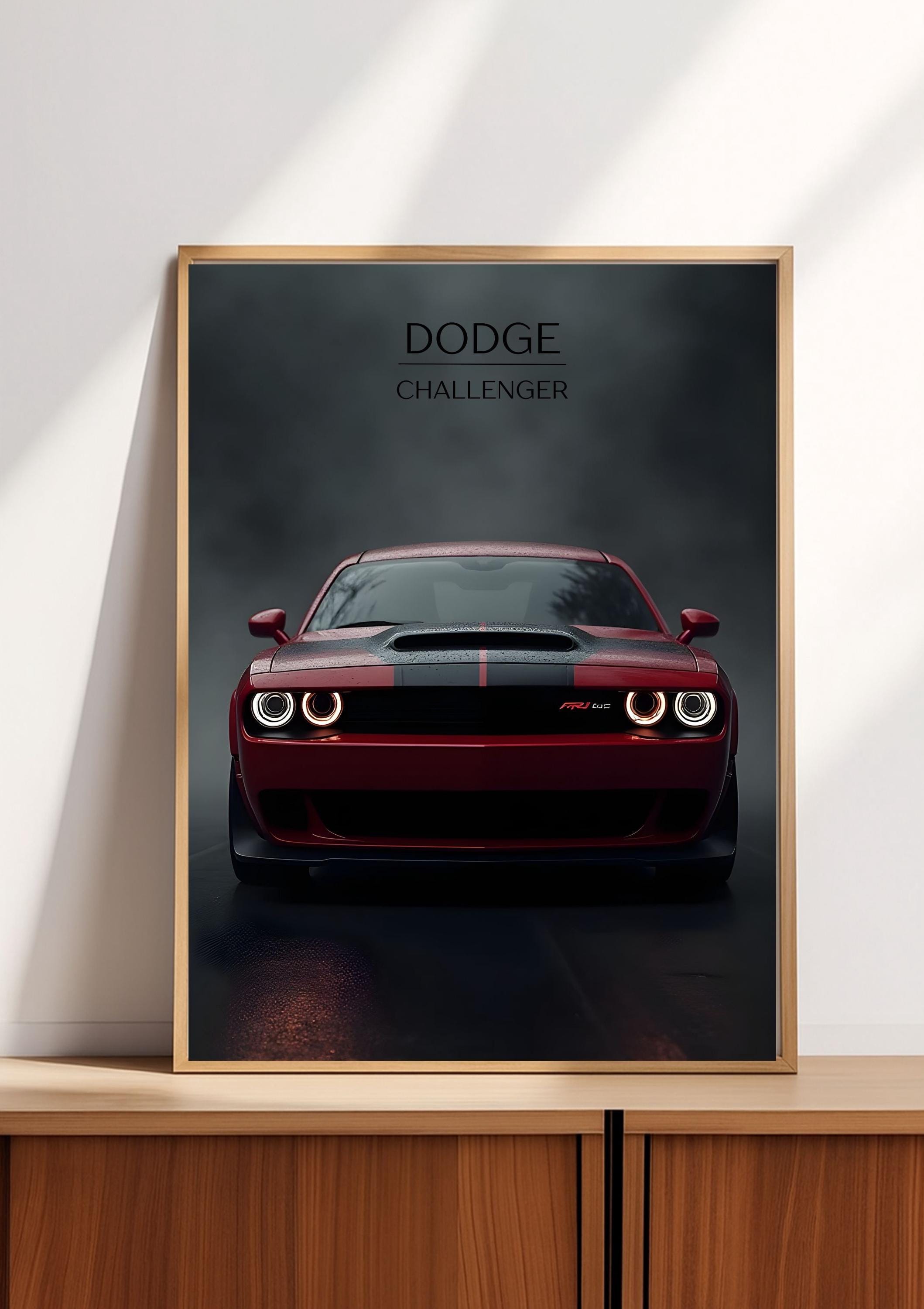 Dodge Challenger Wall Art Print | Muscle Car Poster | American