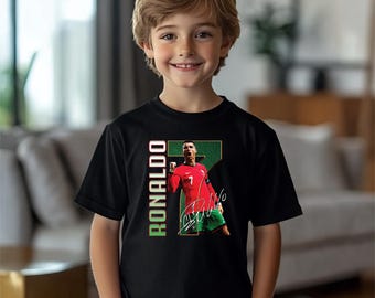 Cristiano Ronaldo Shirt, Youth Ronaldo 7 Soccer T-Shirt, Soccer Youth Shirt, Ronaldo Fan Shirt, Kids Ronaldo Soccer Tee