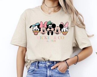 Mickey And Friends Co. Est. 1928 T-Shirt, Disney Family Shirt, Disney Trip Shirt, Mickey And Friends Shirt, Cute Disney Tee