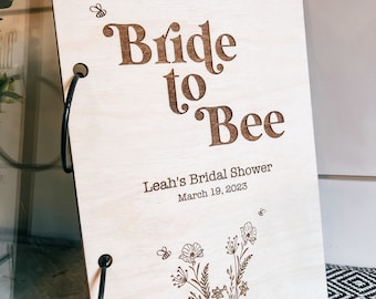 Personalized Bridal Shower Card Keeper | Engraved Baltic Birch Wedding Gift