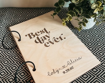 Personalized Wedding Card Keeper | Engraved Baltic Birch Wood