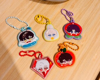 LADS | 1.5" Puff PVC Keychain | Zayne Xavier Rafayel Sylus Caleb - Love And Deepspace