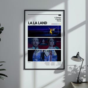 Pôster de La La Land | Impressão de La La Land | Pôster de filme | Pôster minimalista | Pôster vintage | Pôster retrô | Arte de parede | Pôster de parede | Decoração de quarto