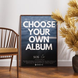 Benutzerdefiniertes Album Poster Personalisierte Musik Wand Kunst Druck Benutzerdefinierte Album Art Dekor Musik Geschenk Wählen Sie Ihr Album Cover Benutzerdefinierte Musik Poster Singer