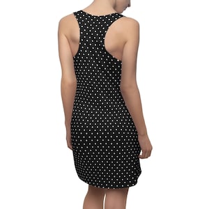 Black and White Polka Dot Dress| | Simple Dress | Racerback Dress