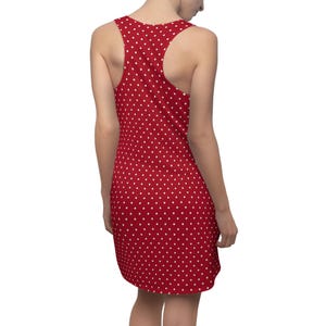 Red Polka Dot Dress| | Simple Dress | Racerback Dress