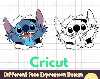 Stitch SVG PNG Bundle for Cricut and Silhouette