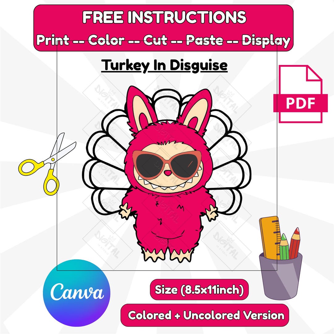 Monster Turkey Disguise Craft | Thanksgiving Classroom Activity ...