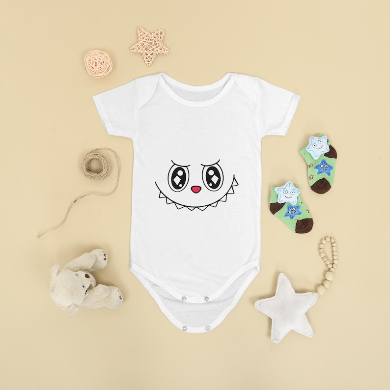 Monster Faces SVG Bundle: Kawaii Cartoon Clipart (Digital Download)