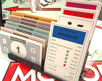 Personalized Monopoly Organizer | Card and Money Holder | Colors & Font Freely Selectable