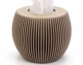 Tissue Box | Living Room & Bathroom Decor | Tissue Box Cover | Oval Minimalist | 3D Printed | >20 Colors