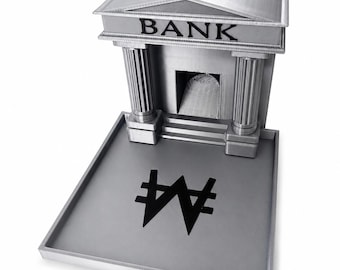 Bank Dice Tower (with collection tray) | Dice Tower for board games like Monopoly | Board game accessories