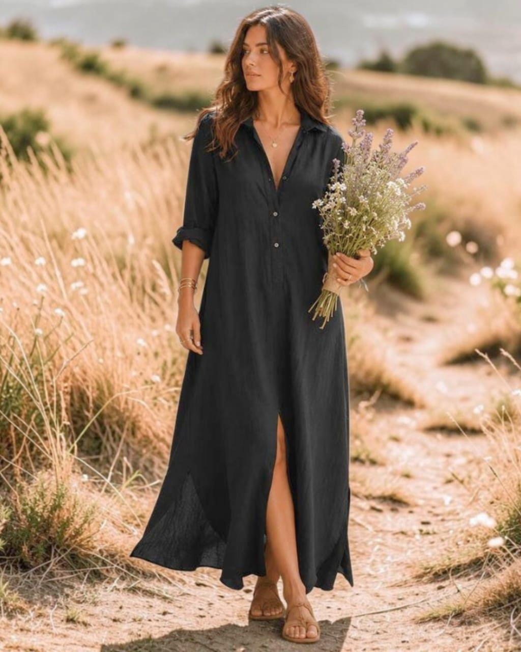 long black shirt dress Women Maxi Little White Dress 2026 baby girl outfit designed to turn heads Color:Custom Color (For Free)