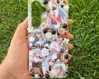 Anime Dog Demon Phone Case | Handmade (3D JUNK / BLING CASE) for Samsung / iPhone / Google Pixel / Other