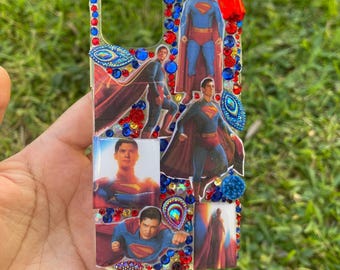 Big Blue Phone Case | Handmade (3D JUNK / BLING CASE) for Samsung / iPhone / Google Pixel / Other