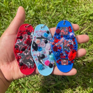 Spider People Retro Junk Hotel / Motel Keychain