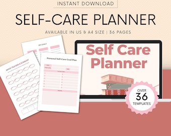 Self-Care Planner Printable: Mental Health & Mindfulness Journal (Digital Download)