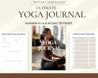 Yoga Journal: Daily Wellness & Mindfulness Tracker (PDF)