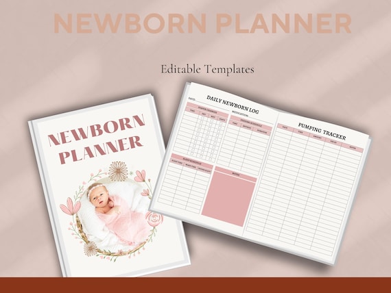 Newborn Planner Printable: Baby's First Year Organizer (Digital Download)