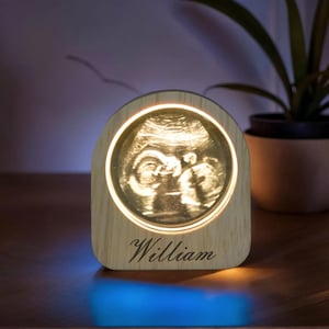 Ultrasound Photo Night Light, Ultrasound Lamp, Baby Scan Night Light, Sonogram Night Light, Ultrasound Gift, Scan Picture gift, New Mom Gift