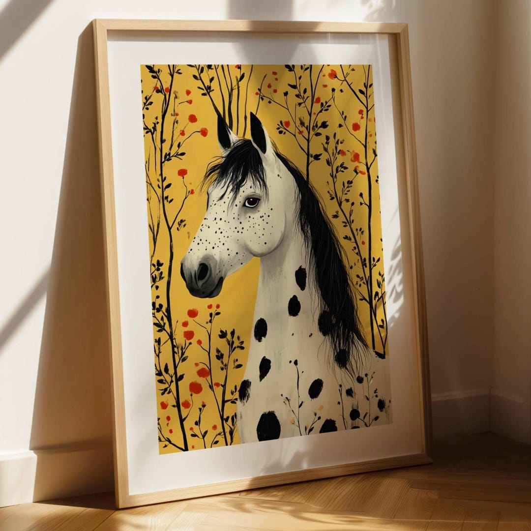Modern Horse Print – Abstract Equine Wall Art | Bold Animal ...