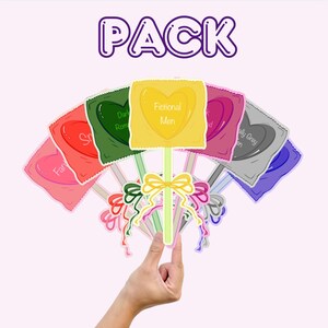 Candy Pop Aufkleber von Book Lover - Personalisierbar oder Pack (7) | Glänzend Wasserdicht