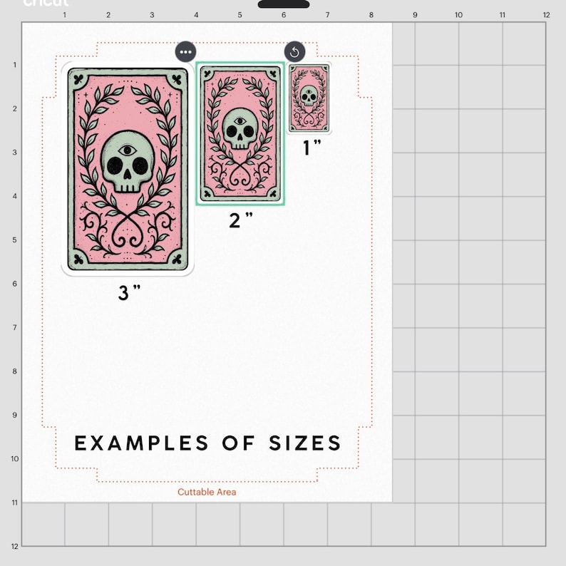 Pink Skull Tarot Card Sticker, Witchy Third Eye Decal, Gothic Occult ...